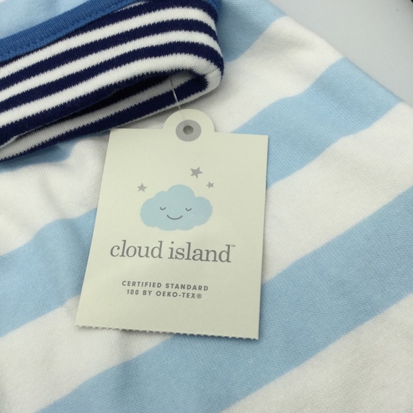 Cloud island baby boys stripe knit terry robe blue - Picture 5 of 11